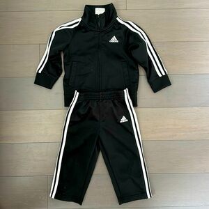 ADIDAS black track suit 18M